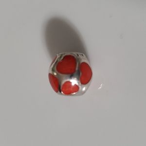Pandora love you red enamel charm *retired*